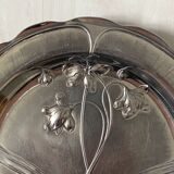 1900 Art Nouveau pewter plate