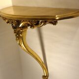 Wall console gilded 50 cm
