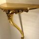 Wall console gilded 50 cm