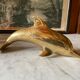 Vintage brass dolphin