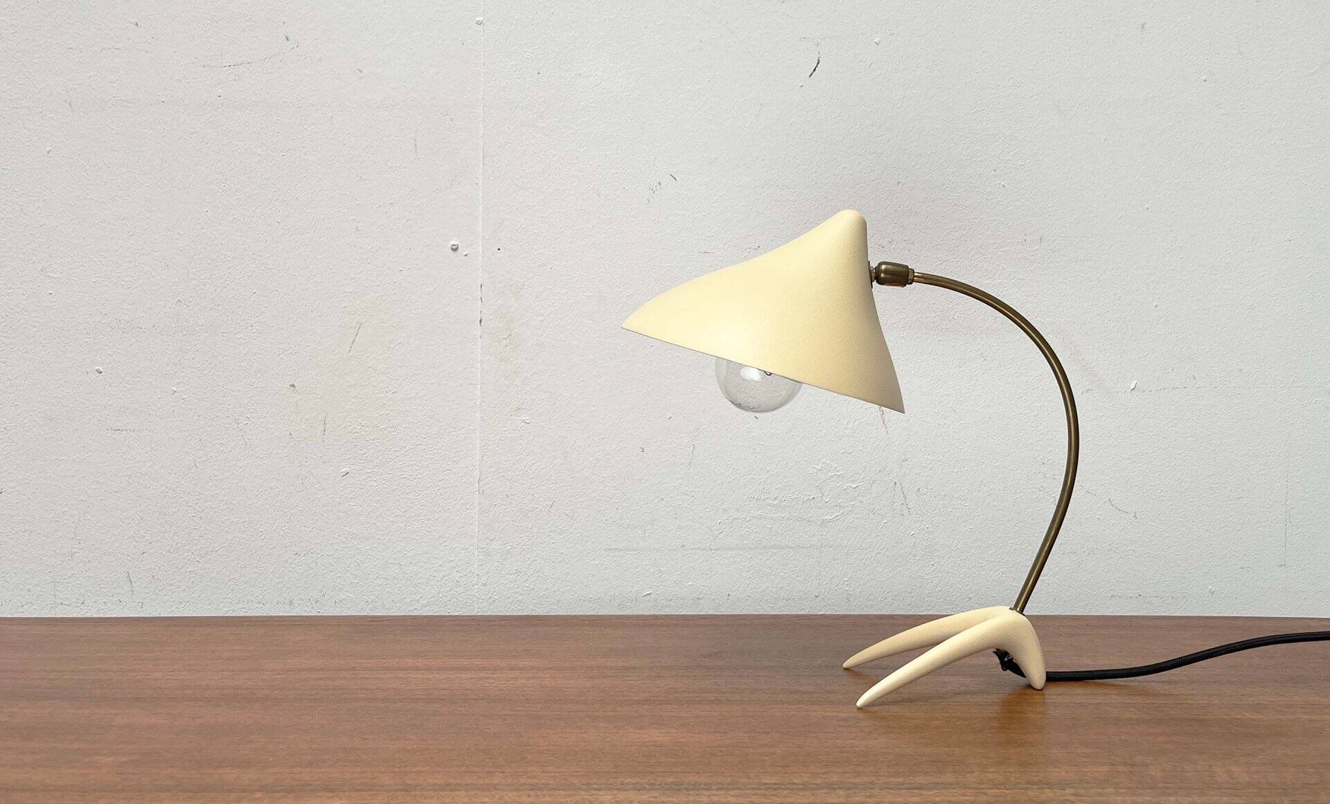 Mid-Century Modern German Crowfoot Table Lamp from Cosack, 1960s