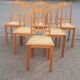 Lot de 6 chaises Art déco