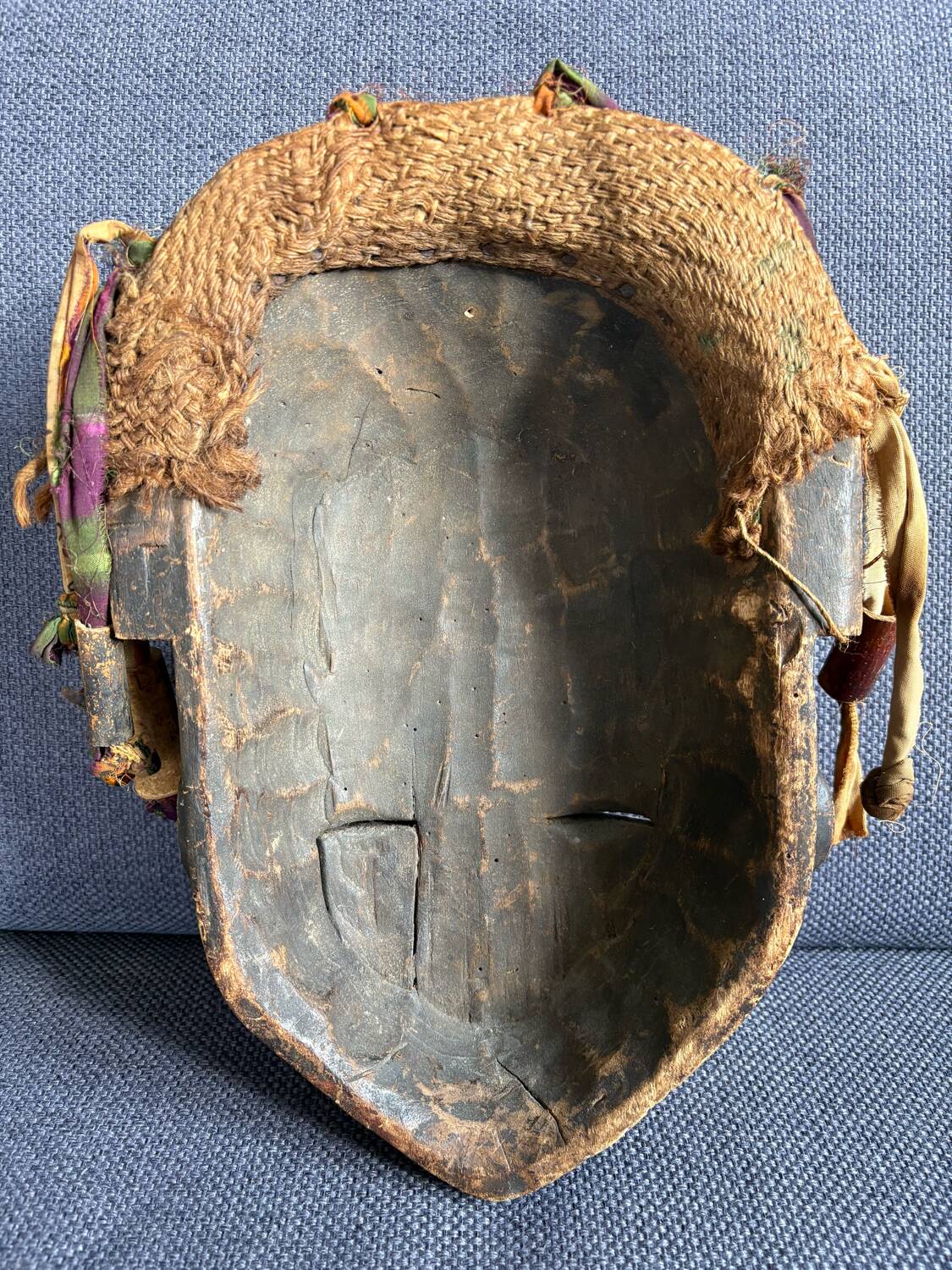 Chokwe African Mask "Mwana Pwo" - Vintage 1970 - 35cm
