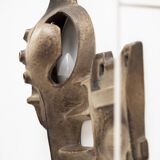 Brutalist wall lamp by Matt Camps for Loré Ceramics, the Netherlands, 1960s