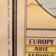 Vintage political wall map, school map 1961 (large format)