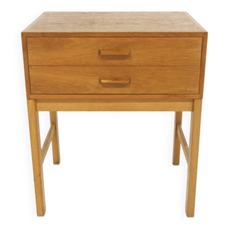 Table de chevet scandinave en chêne, Suède, 1960
