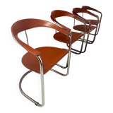 Rare set of 4 “Canasta” chairs by Arrben