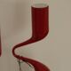 Pair of vintage red metal candleholders by Mikaela Dorfman for Menu Denmark