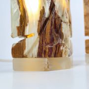 Paire de lampes de chevet en onyx