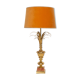 Mid-Century Hollywood Regency Orange Velvet Table Lamp, France, 1960s