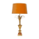 Mid-Century Hollywood Regency Orange Velvet Table Lamp, France, 1960s
