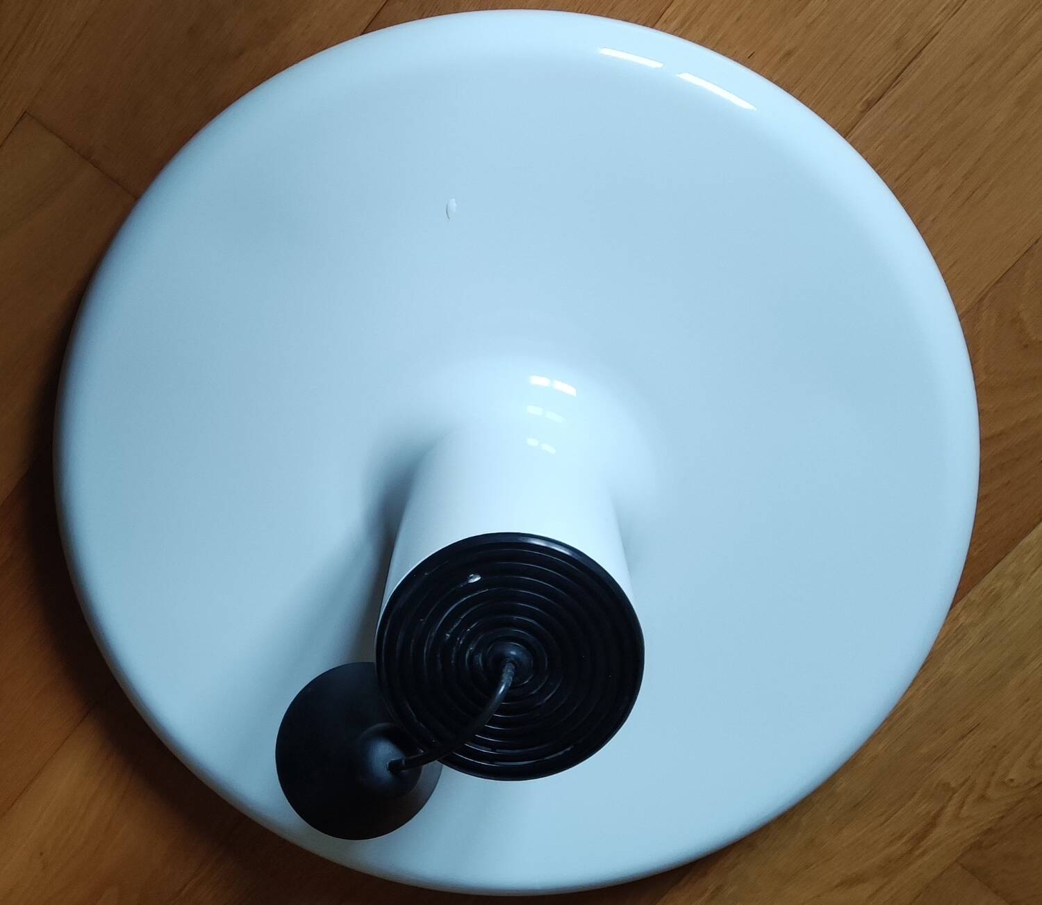 Lita pendant light white lacquered metal xl 60 cm vintage