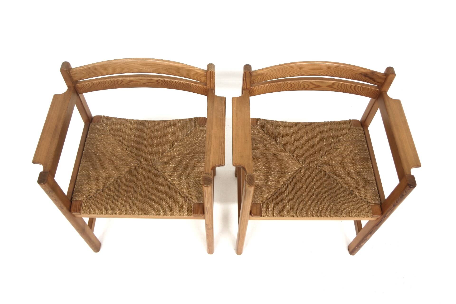 Set of 2 Scandinavian "Asserbro" armchairs, Børge Mogensen, Sweden, 1960