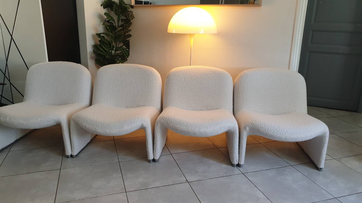 Pair of alky armchairs by Giancarlo Piretti