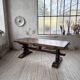 Table de monastère XXL en chêne, 19ème s.