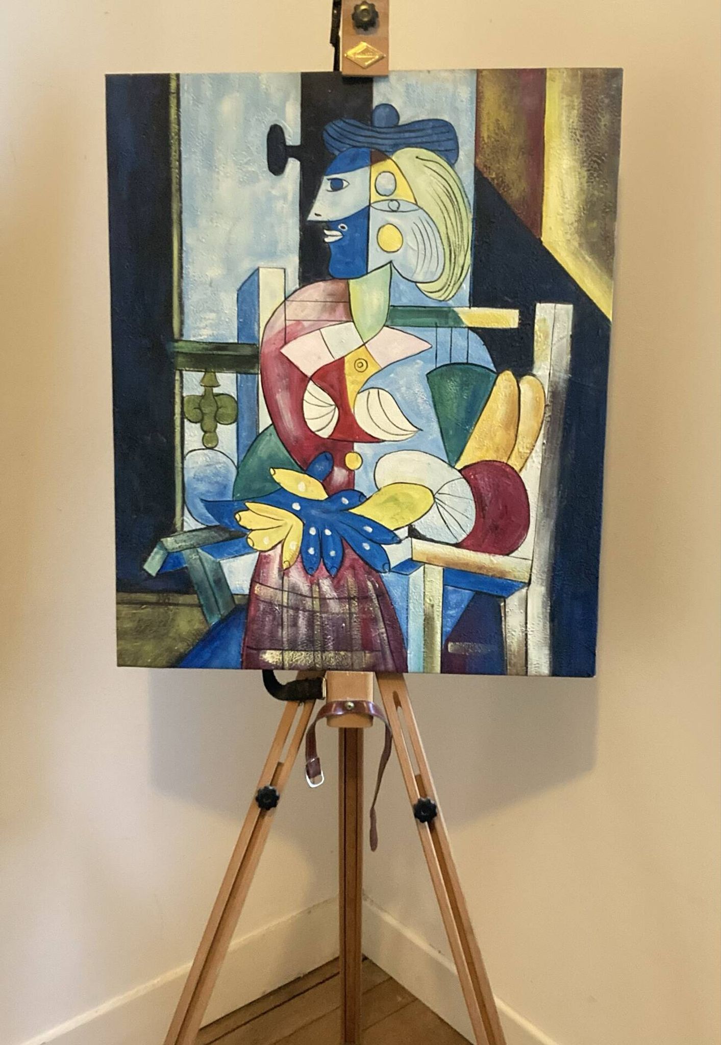 "Tableau 'The Seated Woman' by Pablo Picasso painted in 1937."