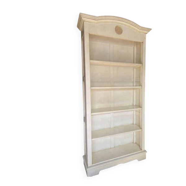 Bibliothèque de style Louis Philippe / Meuble de métier en merisier ma
