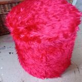 70s storage pouf