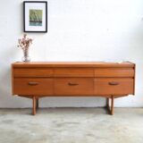 Teak sideboard/commode with 6 drawers
