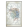 Map of Seine-et-Oise, France. Antique printed in 1889.