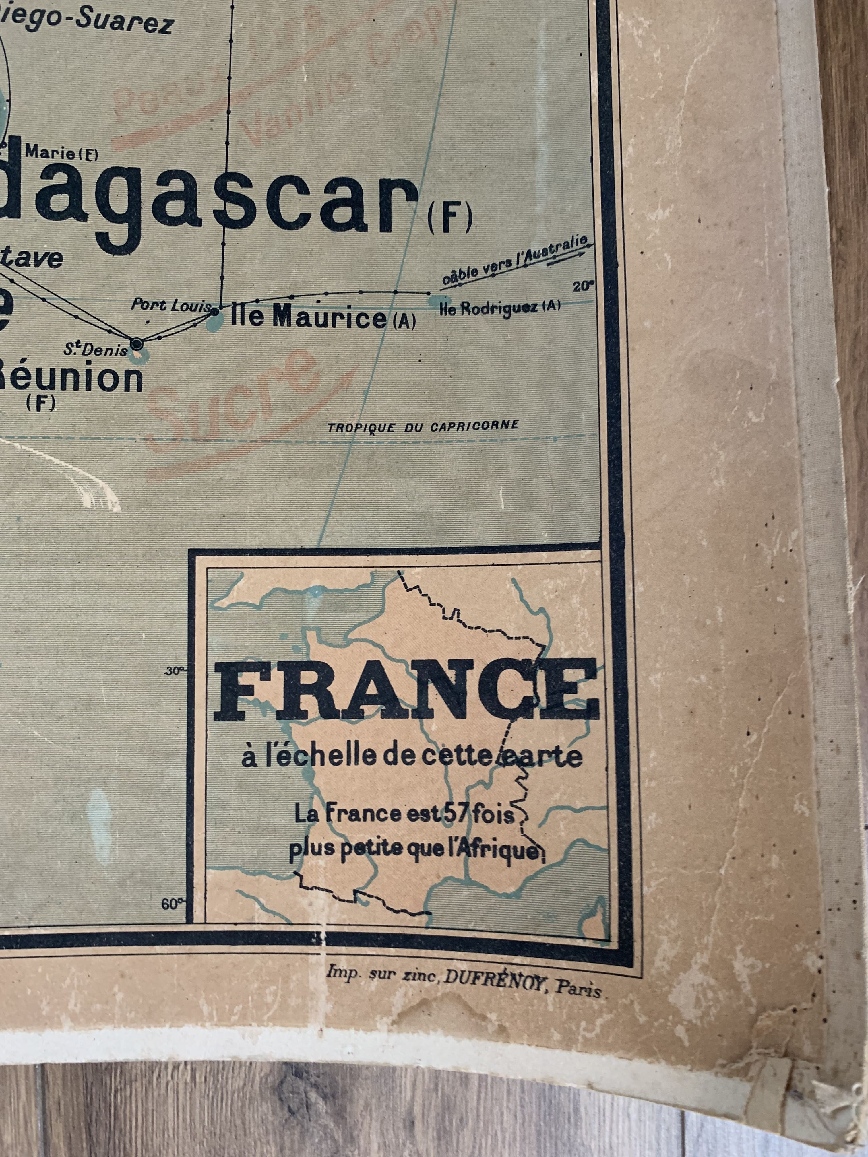 Old map Political Africa - n°17 and 17 bis by Vidal Lablache