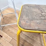 Suite de 3 tabourets industriels