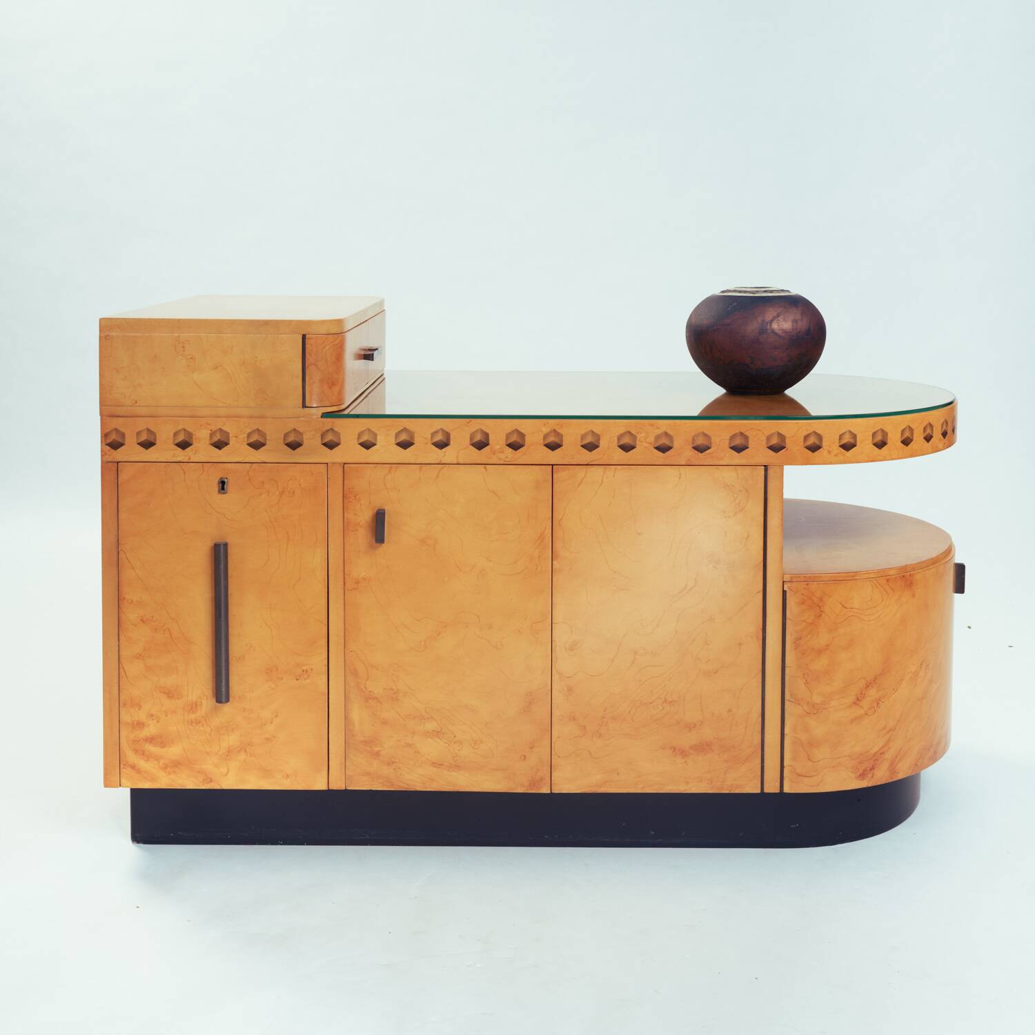 Art Deco style dry bar drink cabinet, Italy, 1970s