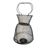 Old Fishing Net Vintage Foldable Metal Basket