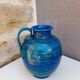 Bitossi ceramic vase or jug, Aldo Londi, Rimini blu.