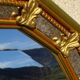 Miroir à parecloses, fleurs de lys, 99cmx30cm