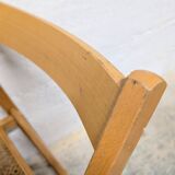 Folding chair with cane seat