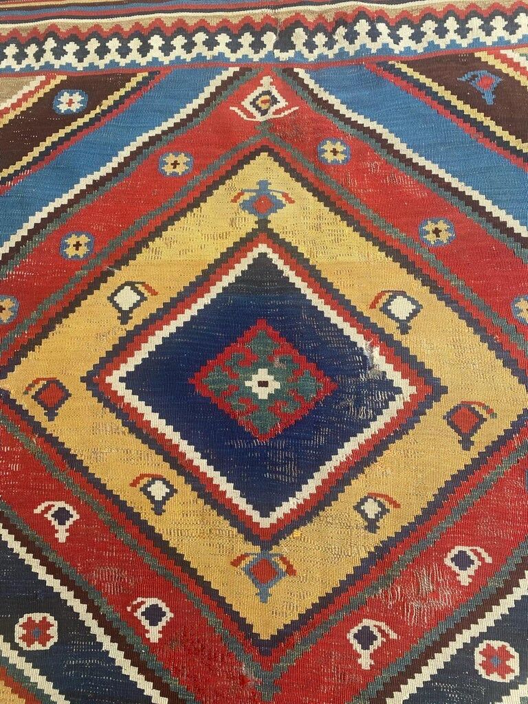 Kilim Qashqai ancient tribal 300x145 cm