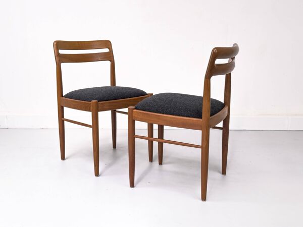 Chaises de salle à manger danoises en teck par HW Klein pour Bramin, années 1960, lot de 6