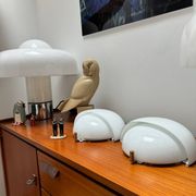 Vintage Murano glass wall lamp by Vico Magistretti for Artemide / Mania / Space Age