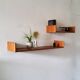 Floating wall shelves, 1960.
