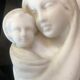Virgin and Child bas relief in alabaster on black marble Inactive Photos