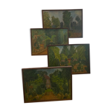 Series of 4 tables