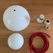 Vintage Louis Poulsen Flowerpot Lamp - Verner Panton - VP1 - Enamel