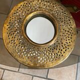 Syrian brass mirror