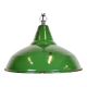 Industrial British Green Enamel Factory Pendant Lamp, 1960s