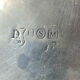Heart and bow metal silver-plated catchall tray