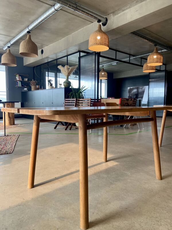 Table ''grain de café'' vintage années 60 - Pierre Gautier