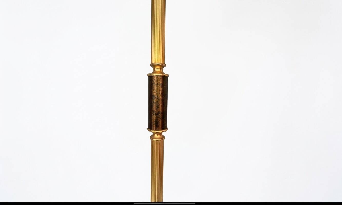 Lampadaire en bronze de style, second empire avec tête de lion