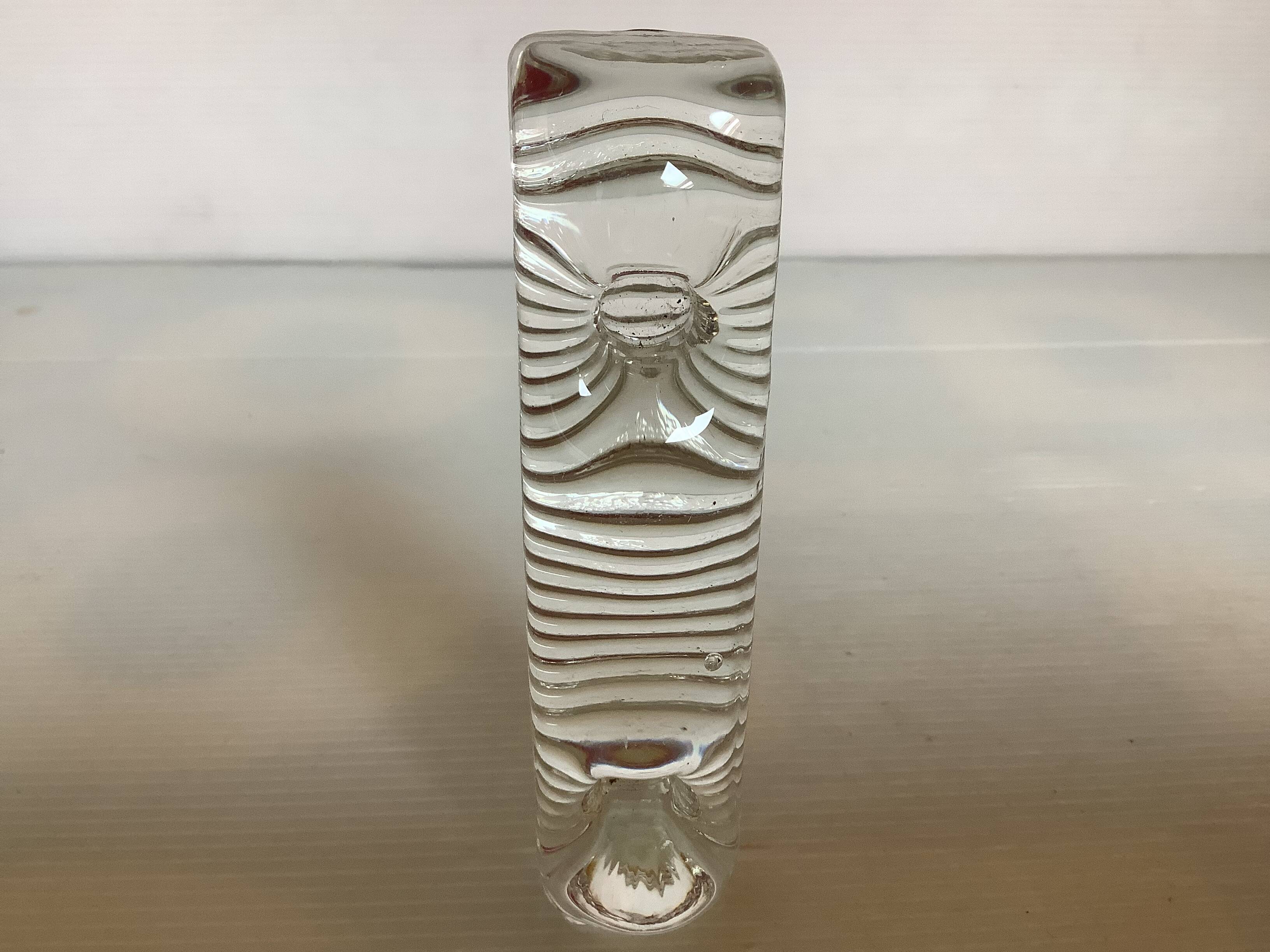Nine Scandinavian double glass candle holders