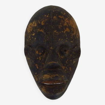 Ancien masque dan de côte d'ivoire afrique art tribal africain. années 60