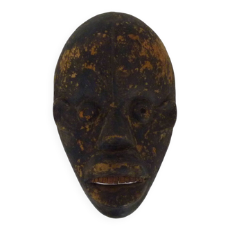 Ancien masque dan de côte d'ivoire afrique art tribal africain. années 60