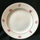 Lot of 6 plates a dessert langenthal Swiss porcelain decor pink flowers