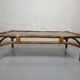 Coffee table bamboo smoked glass