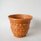 curved wicker plant pot 17 x 20 cm