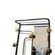 1960s modernist wardrobe. Gold lacquered metal.